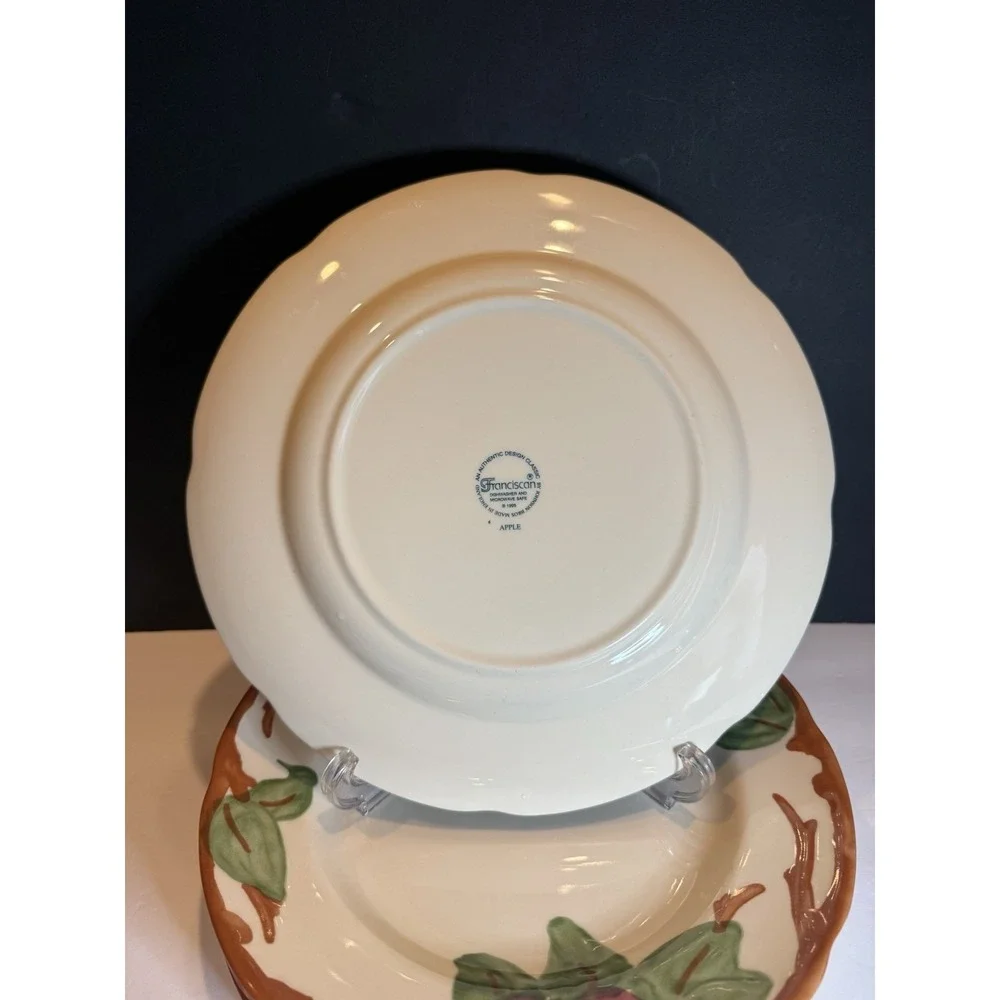 Vintage Set of 10 Franciscan Apple Dinner Plates 10 5/8